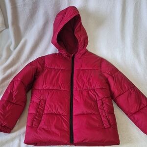 Old Navy Kids Red Puffer Jacket Size M (8)